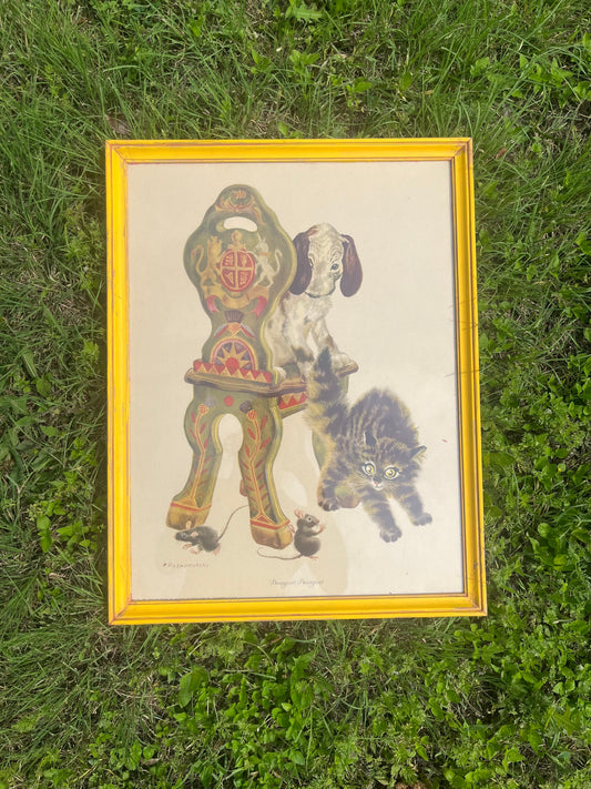 40s pussycat lithograph for meredith