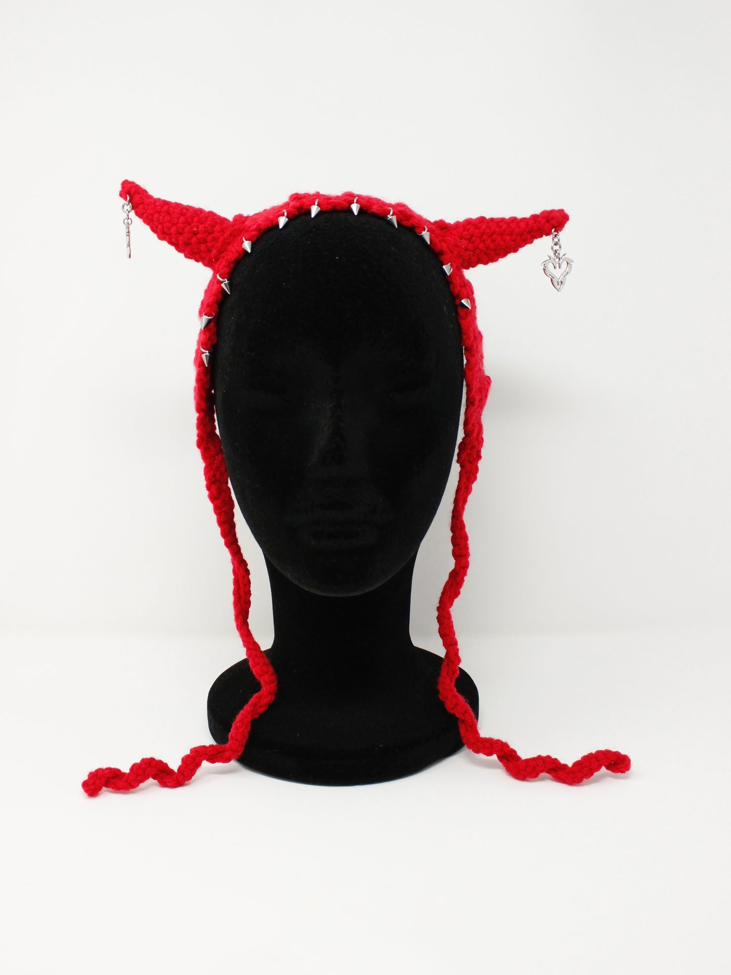 Angel Spit x Hailstorm Crochet Spiked Heart Horns