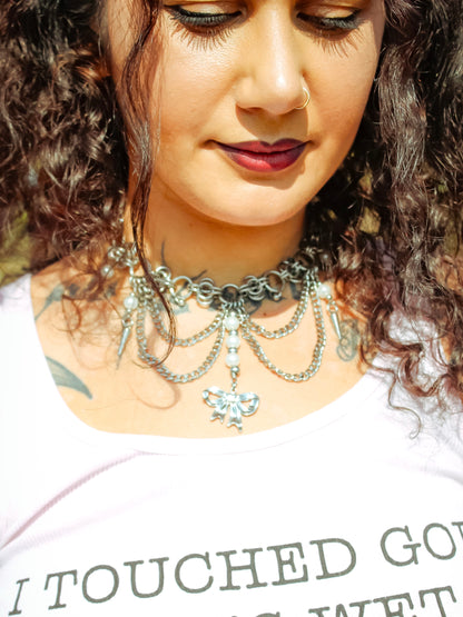 Ribcage Bow Choker