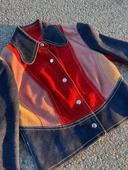 60s Rare Patchwork Suede Jacket for Sisi 🌈