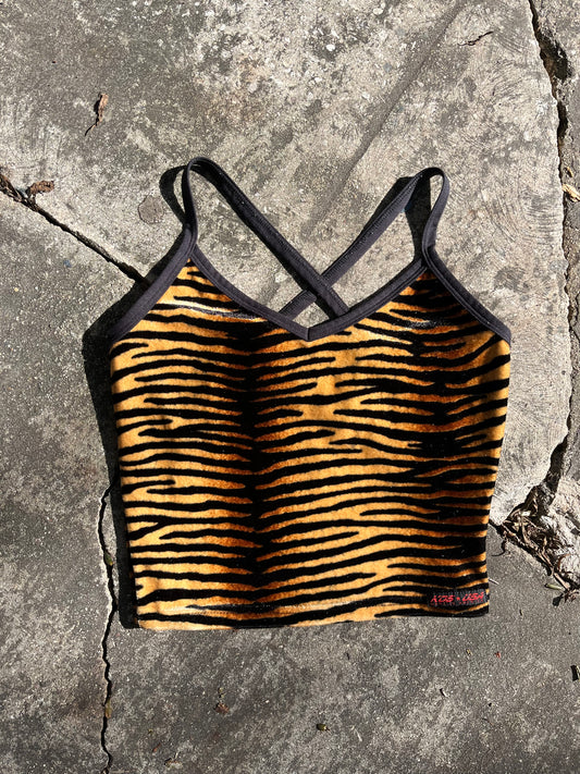 90s velour tiger tank for claire