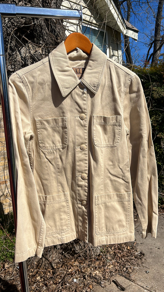 90s neutral shacket for maia