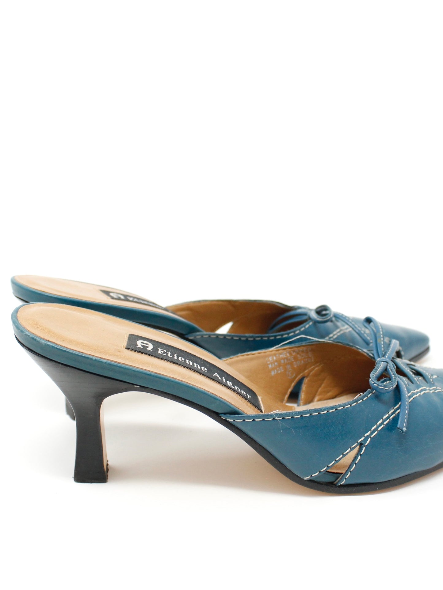 Y2K Cerulean Kitten Mules [W6]