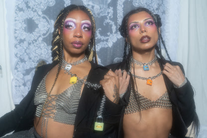 Devoted Heart Vintage Lock Chains