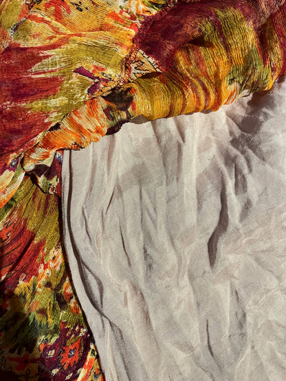 y2k romantic floral tiered dress for meg