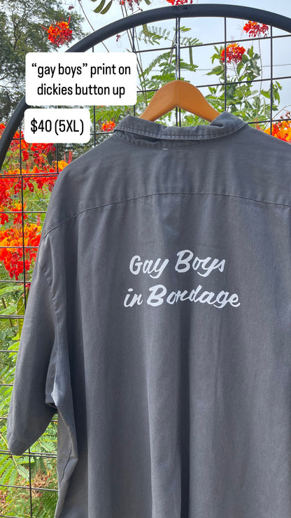 gay boys dickies button up for k s