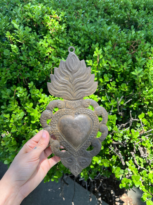 vintage tin sacred heart for MDM