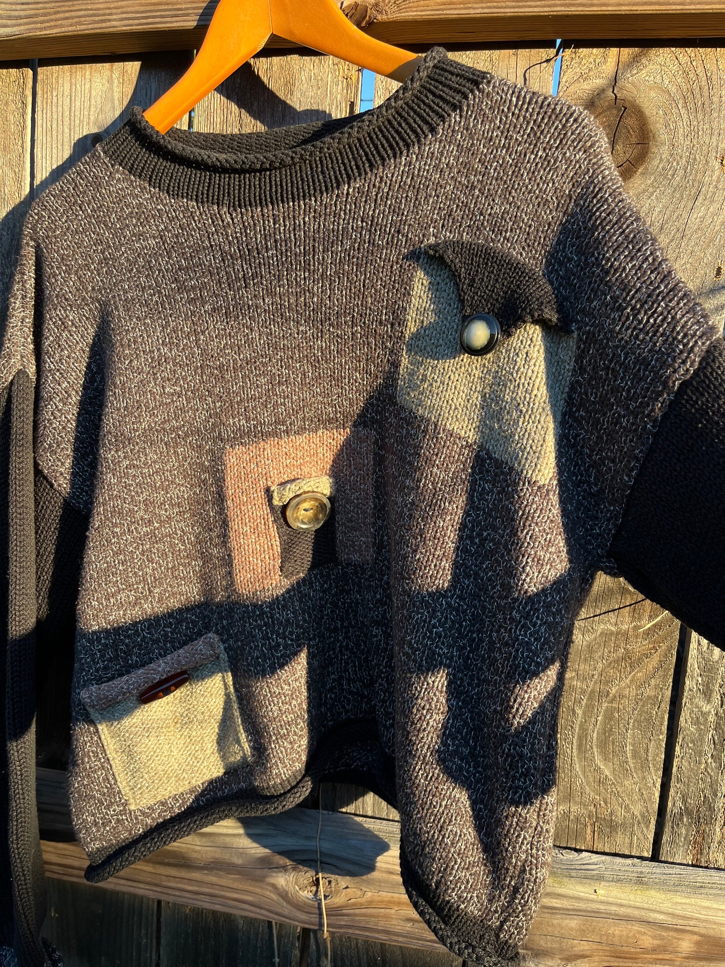 90s funky pocket sweater for sarah