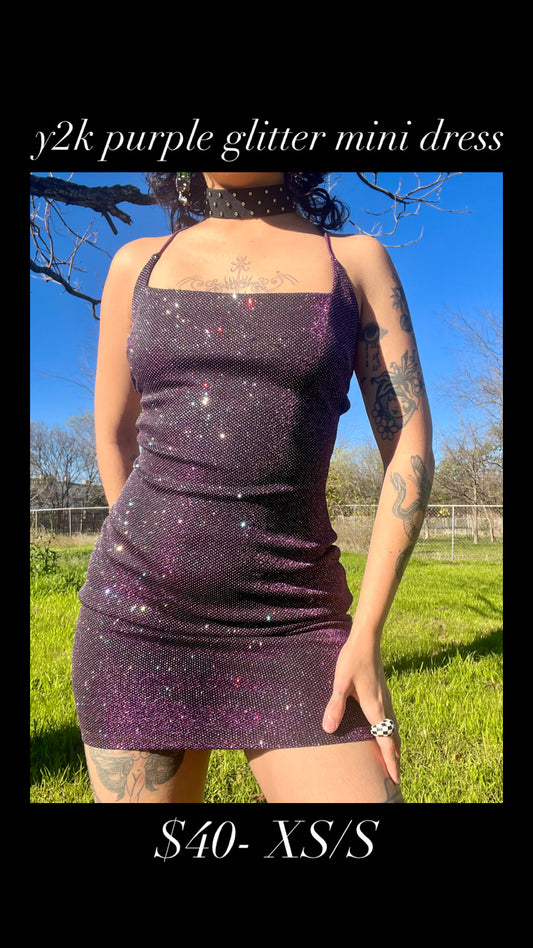 y2k glitter mini for rose