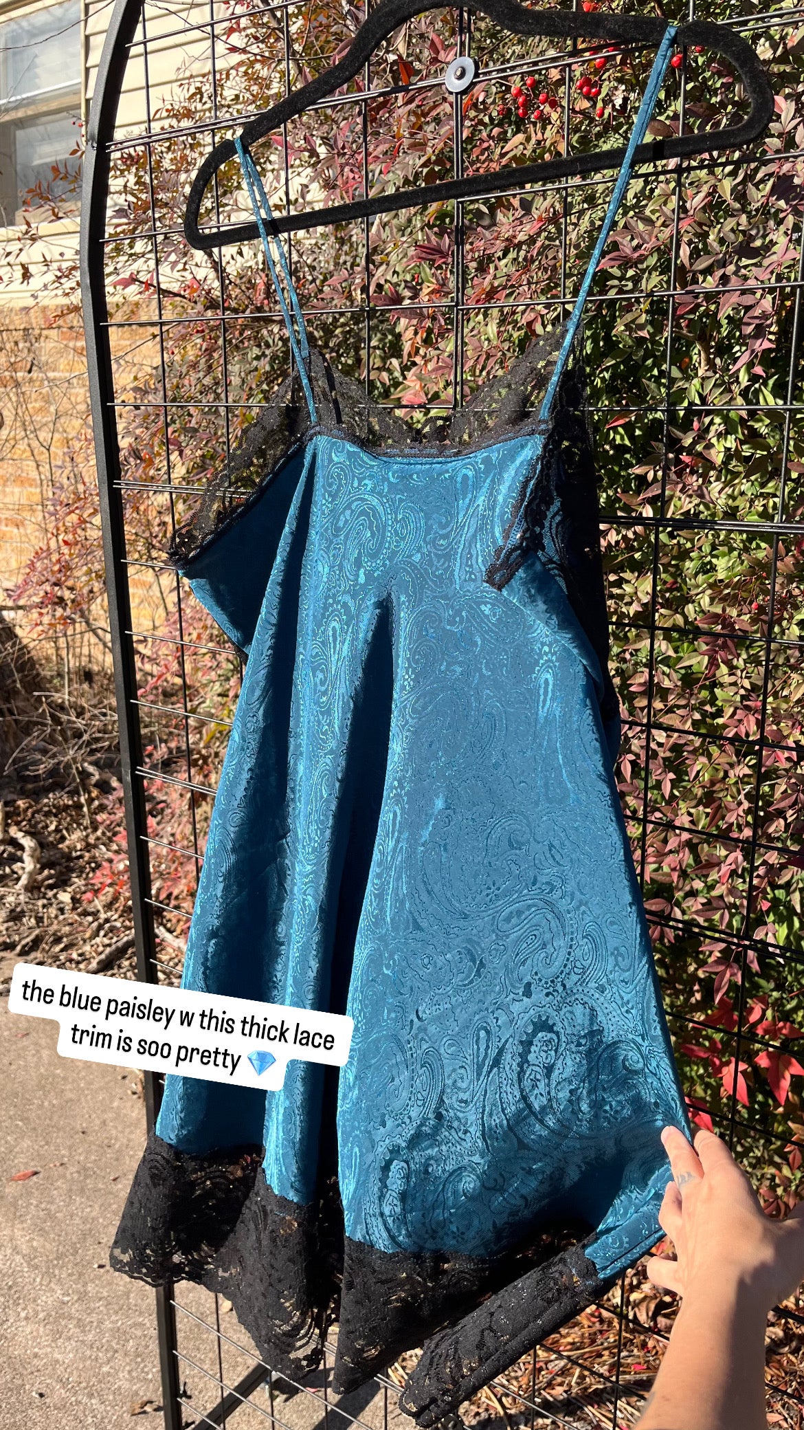 80s blue monday slip dress for jazlyn
