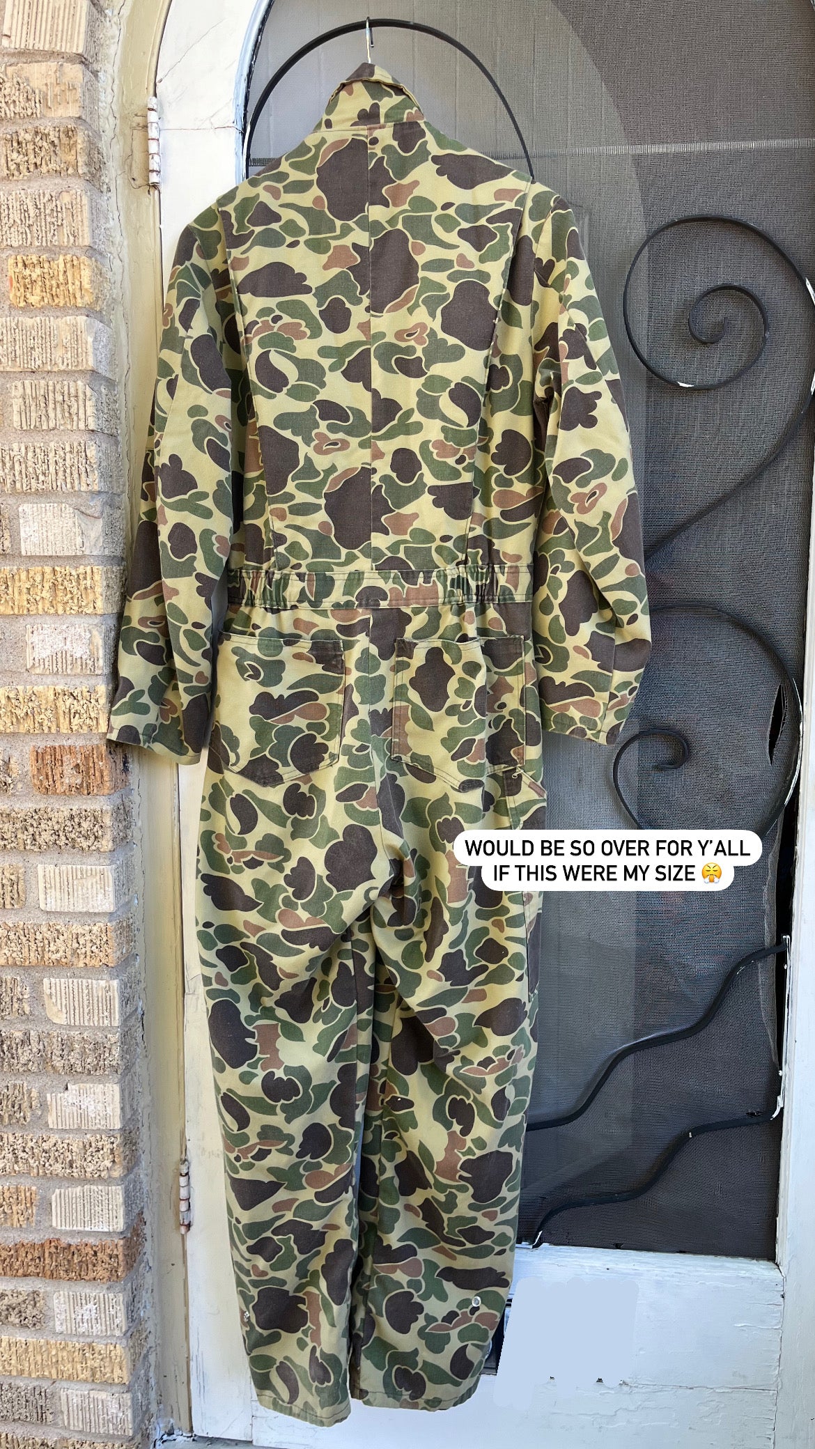 80s/90s walls camo jumpsuit for meg