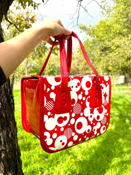 1960s Cherry Blob Vinyl Box Purse