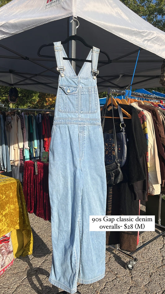 90s gap denim overalls for talee