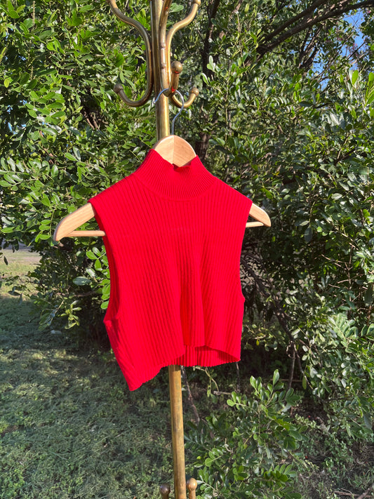 y2k cherry red sweater tank for emily