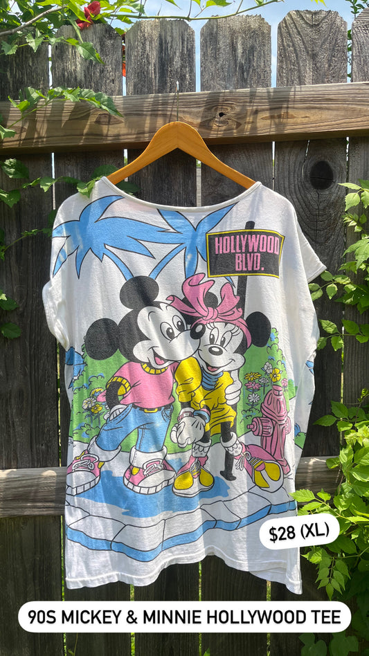 90s mickey & minnie hollywood tee for darrian