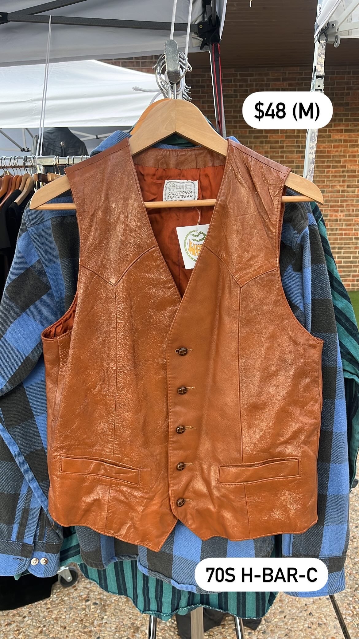 70s h-bar-c vest for adriana