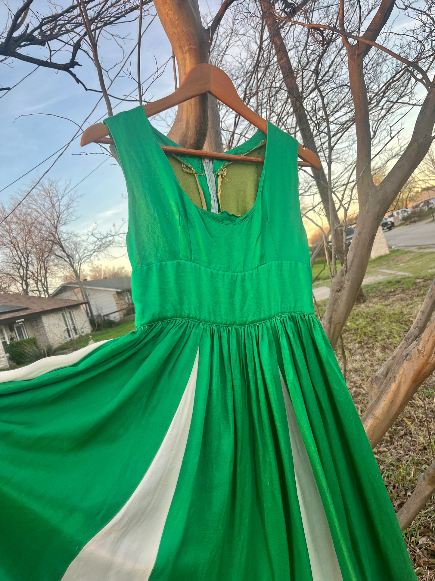1960s Lady Earth Maxi Dress
