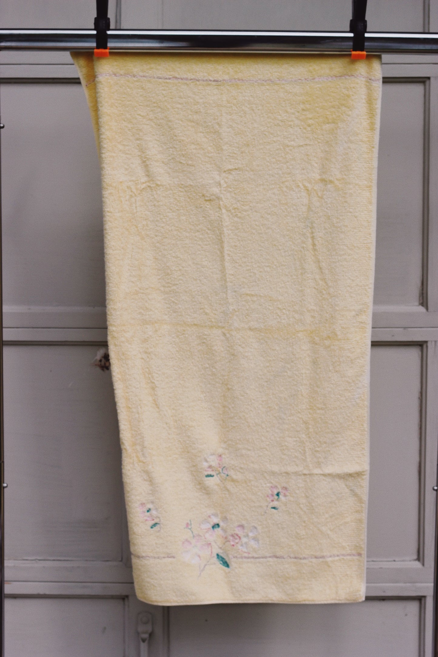 1960s/70s Yellow 3D Flower Towel