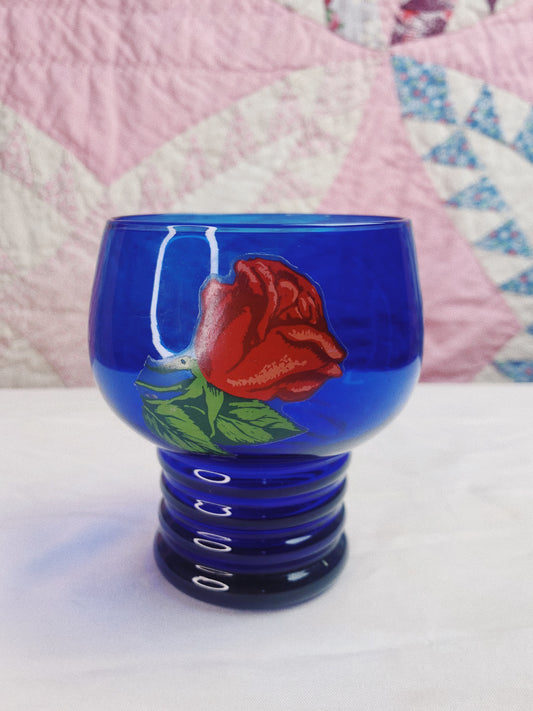MCM Blue Days Rose Glass