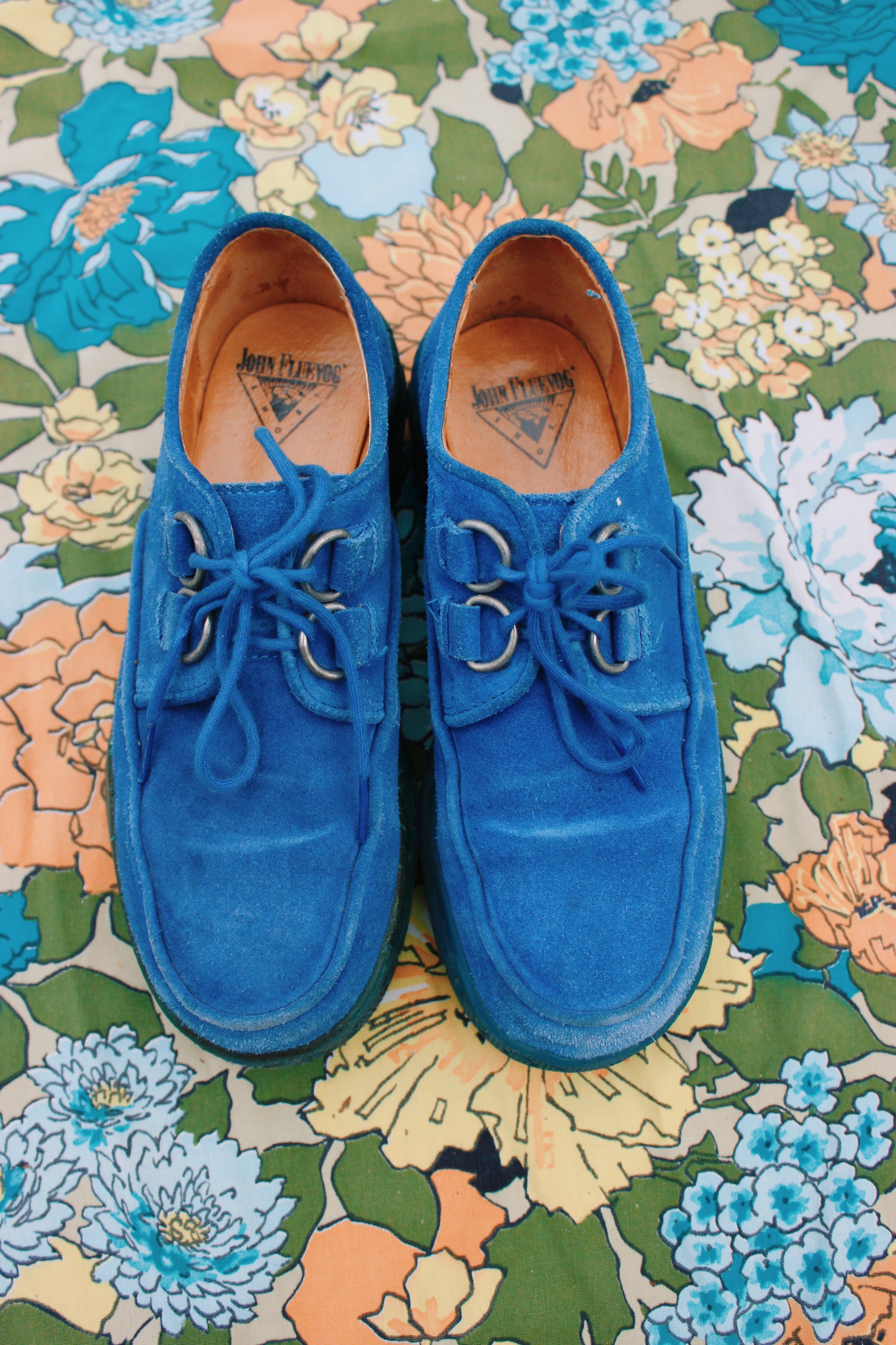 Blue suede creepers online