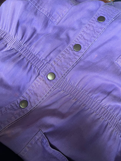 1980s Purple Pocket Jumpsuit