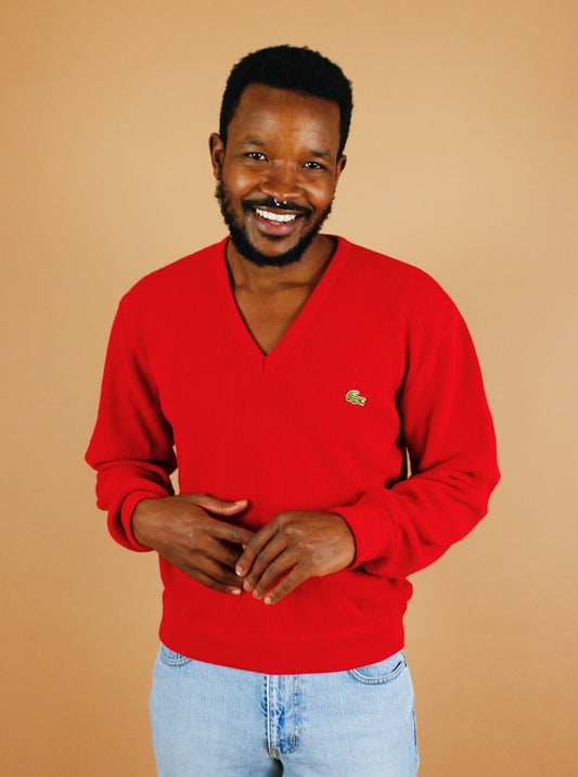 1980s Cherry Lacoste Sweater