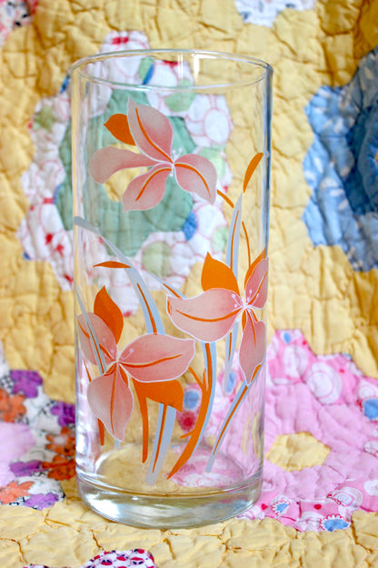 1980s Tropical Flower Vase