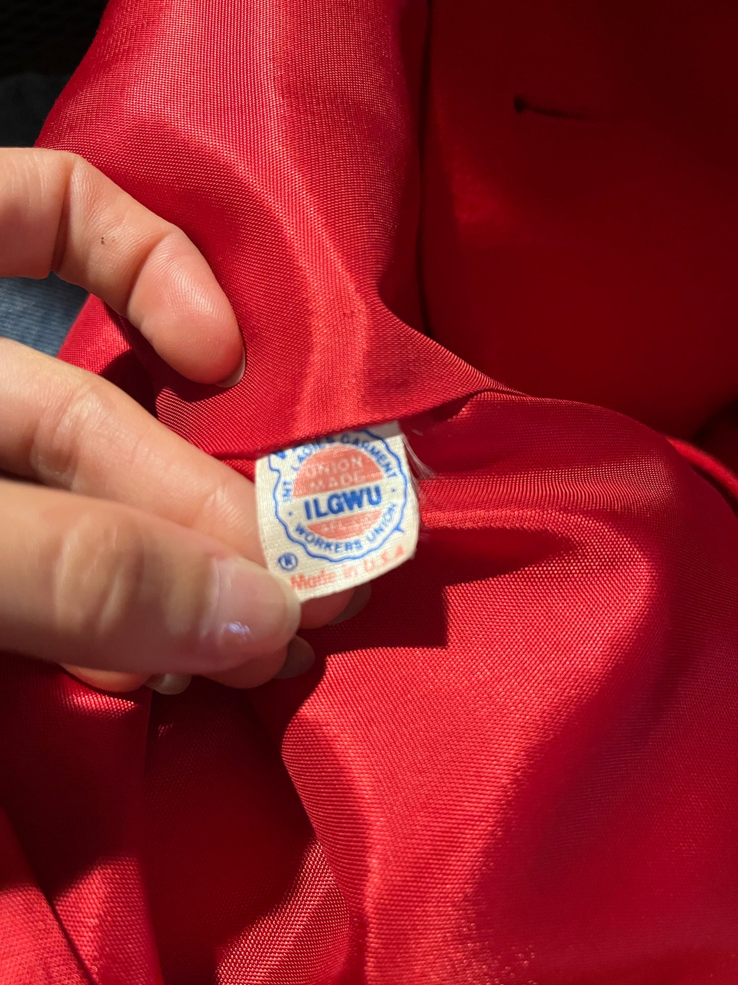 1980s Red Wool Trenchcoat