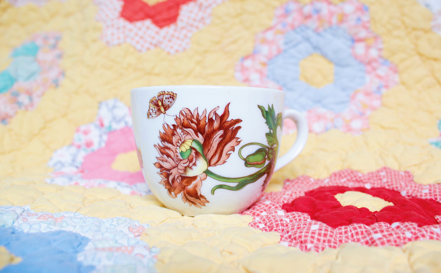 MCM Floral/ Butterfly Tea Cup