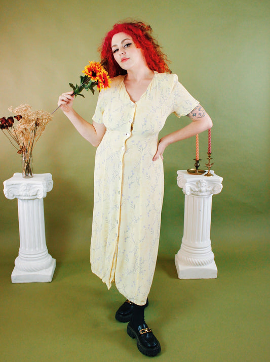 1990s Miss Honey Floral Maxi