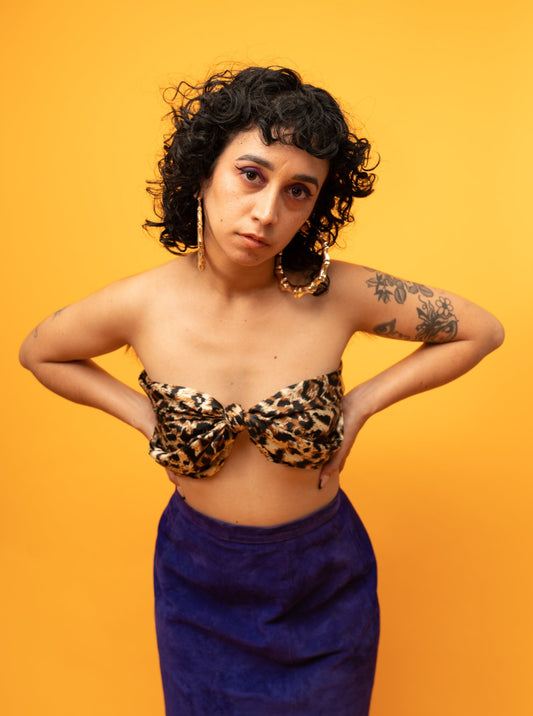 1980s Leopard Scarf