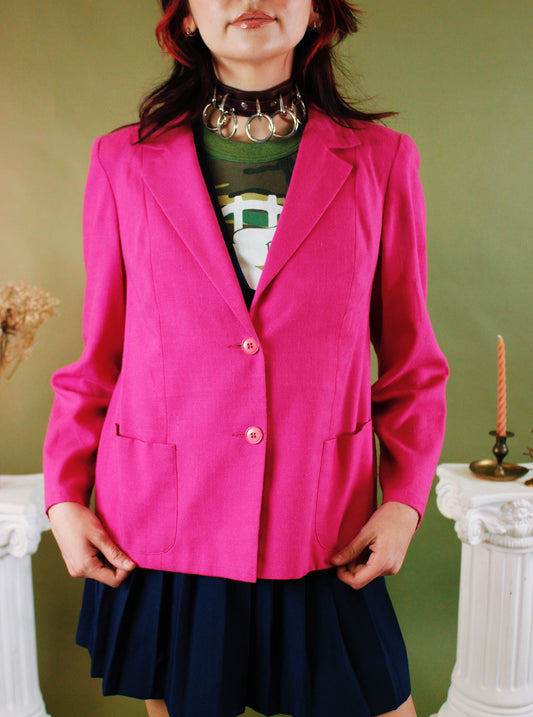 1980s Heathers Hot Pink Blazer