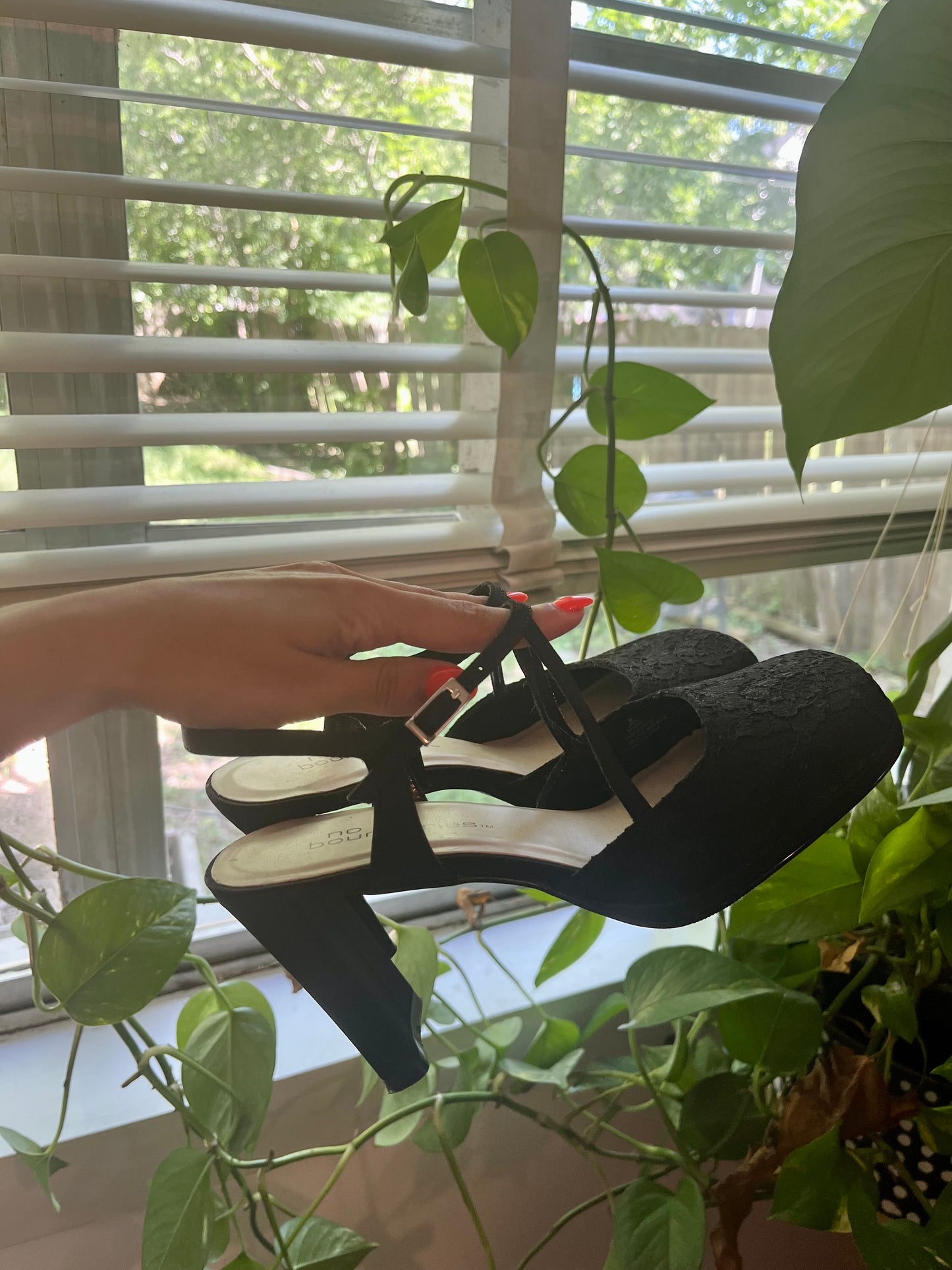 1990s Goth Mary Jane Sandals [W6]