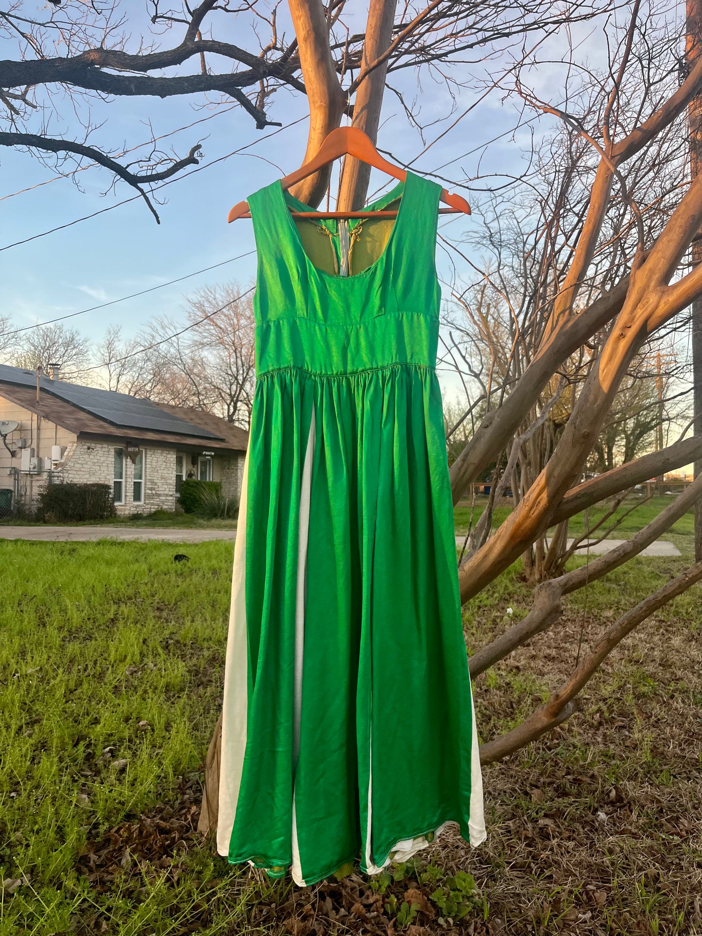 1960s Lady Earth Maxi Dress