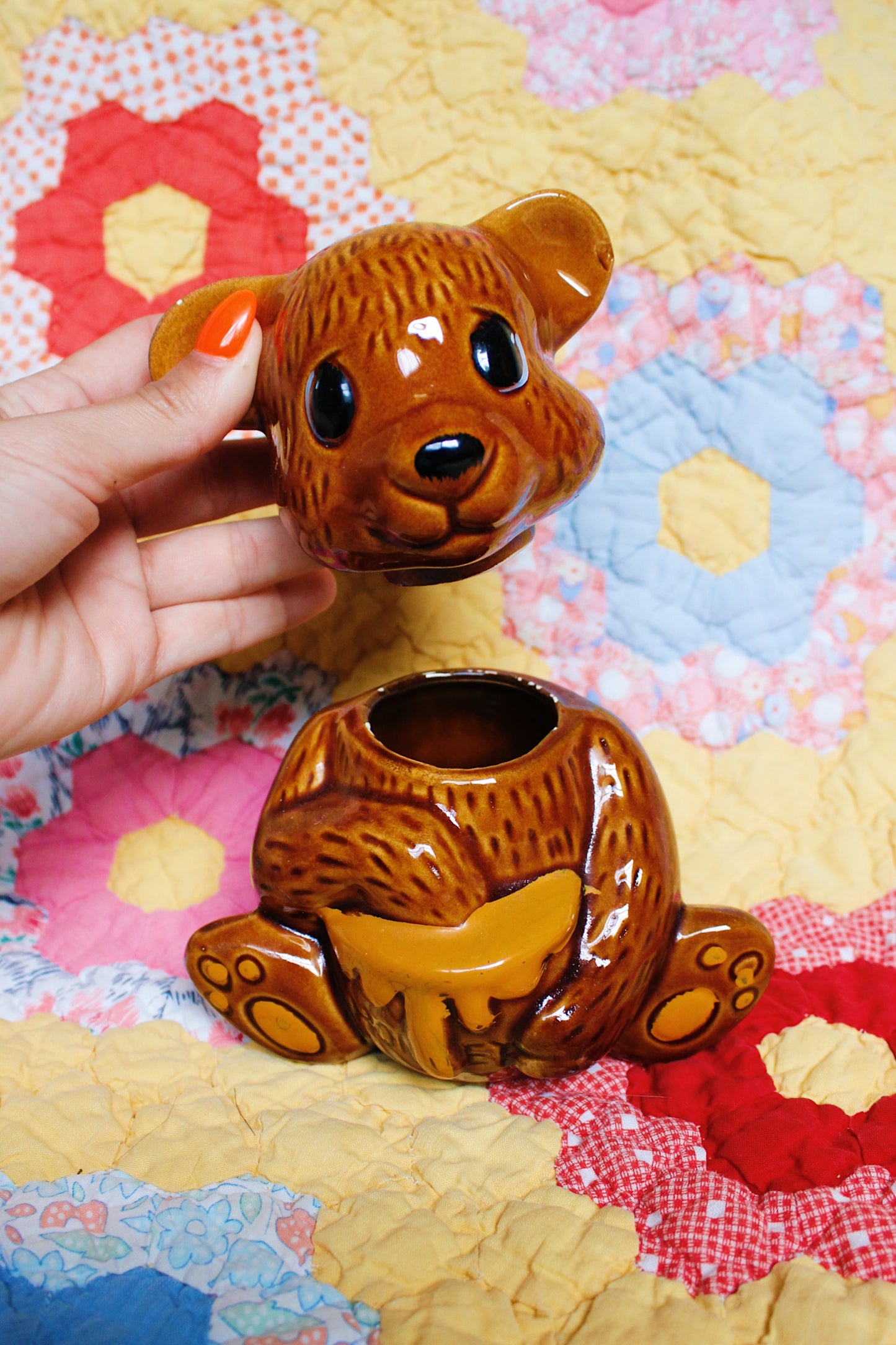 MCM Kitschy Bear Honeypot