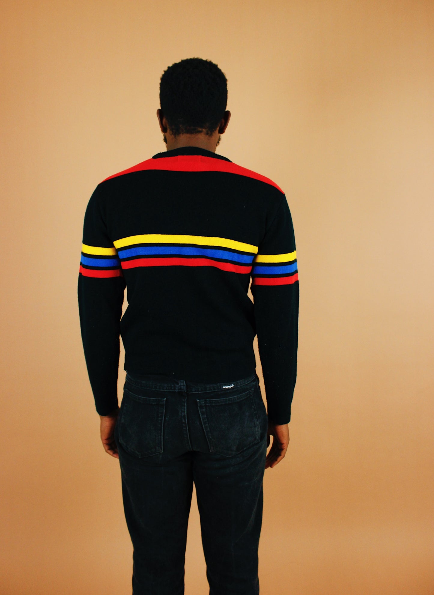 1970s Primary Stripe Sweater [S]