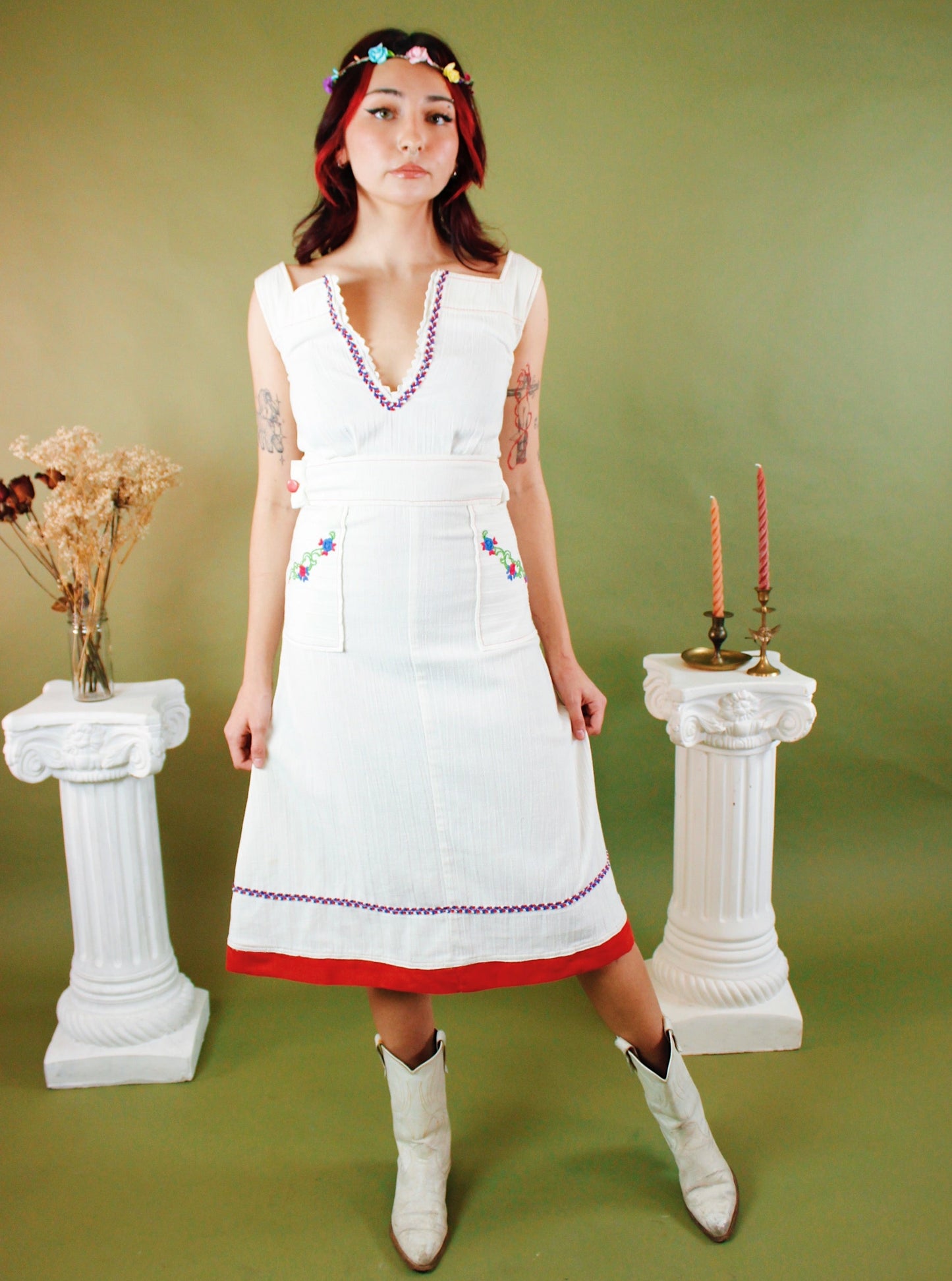 1970s Midsommar Folk Dress