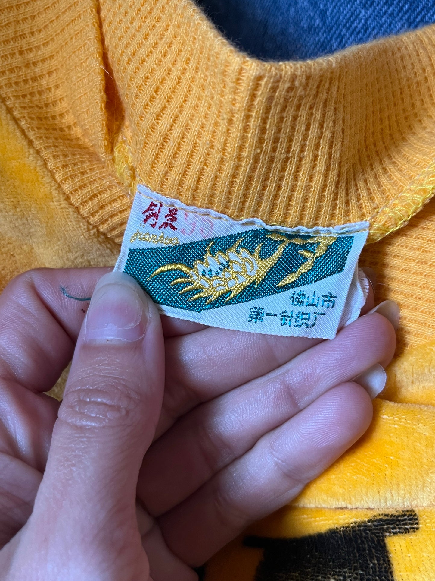 1970s Velour China Pullover
