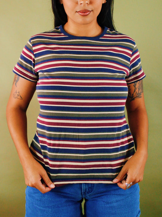 1990s Mathilda Striped Tee