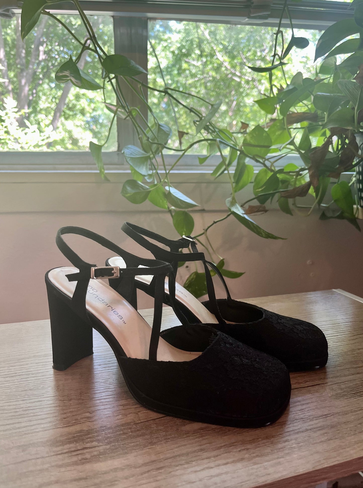 1990s Goth Mary Jane Sandals [W6]